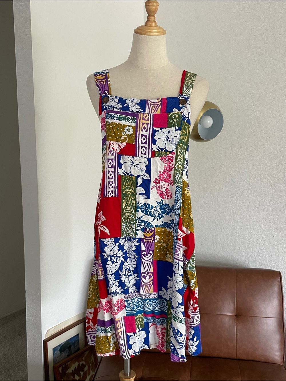 Jams World Hawaiian Beach Resort Buttoned Mini Dress